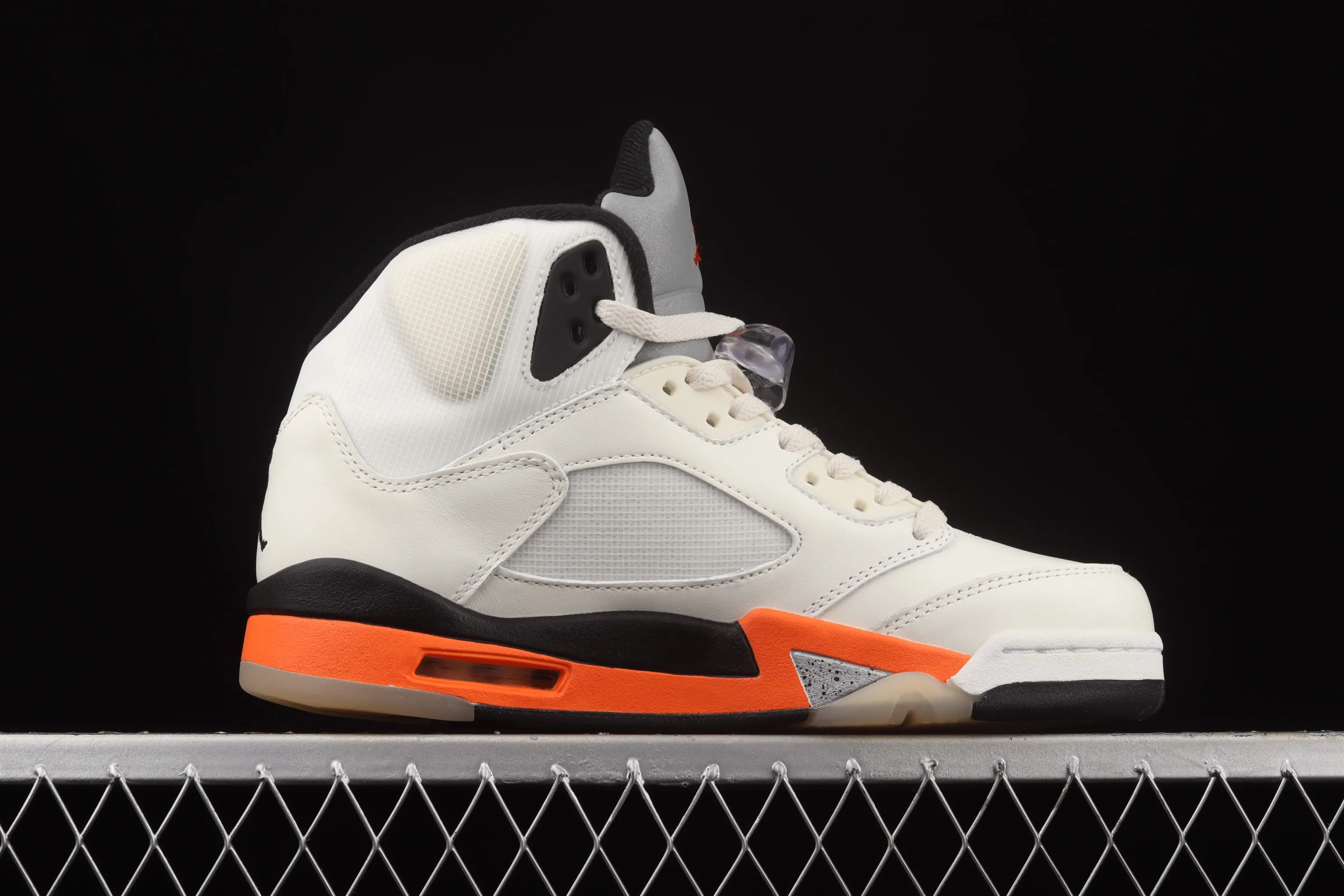 All categories Air Jordan Jordan series basketball shoes Air Jordan 5 pure original version Air Jordan 5 "Total Orange" AJ5 Joe 5 white buckle DC1060-100